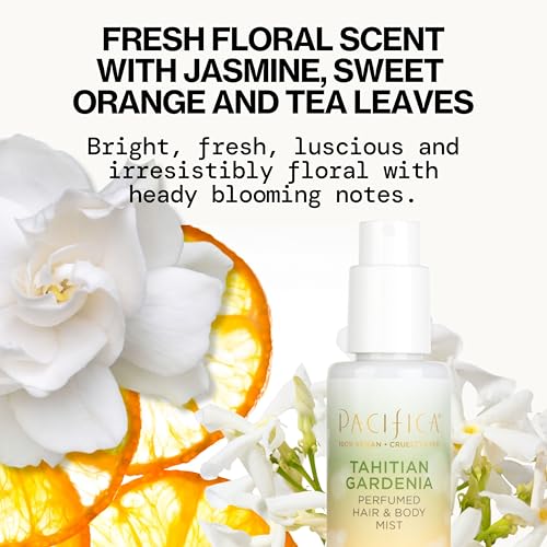 Pacifica Tahitian Gardenia bruma piel: perfuma y refresca la piel.