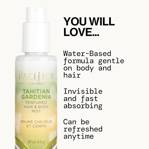 Pacifica Tahitian Gardenia ingredientes naturales: aceites para aroma agradable.