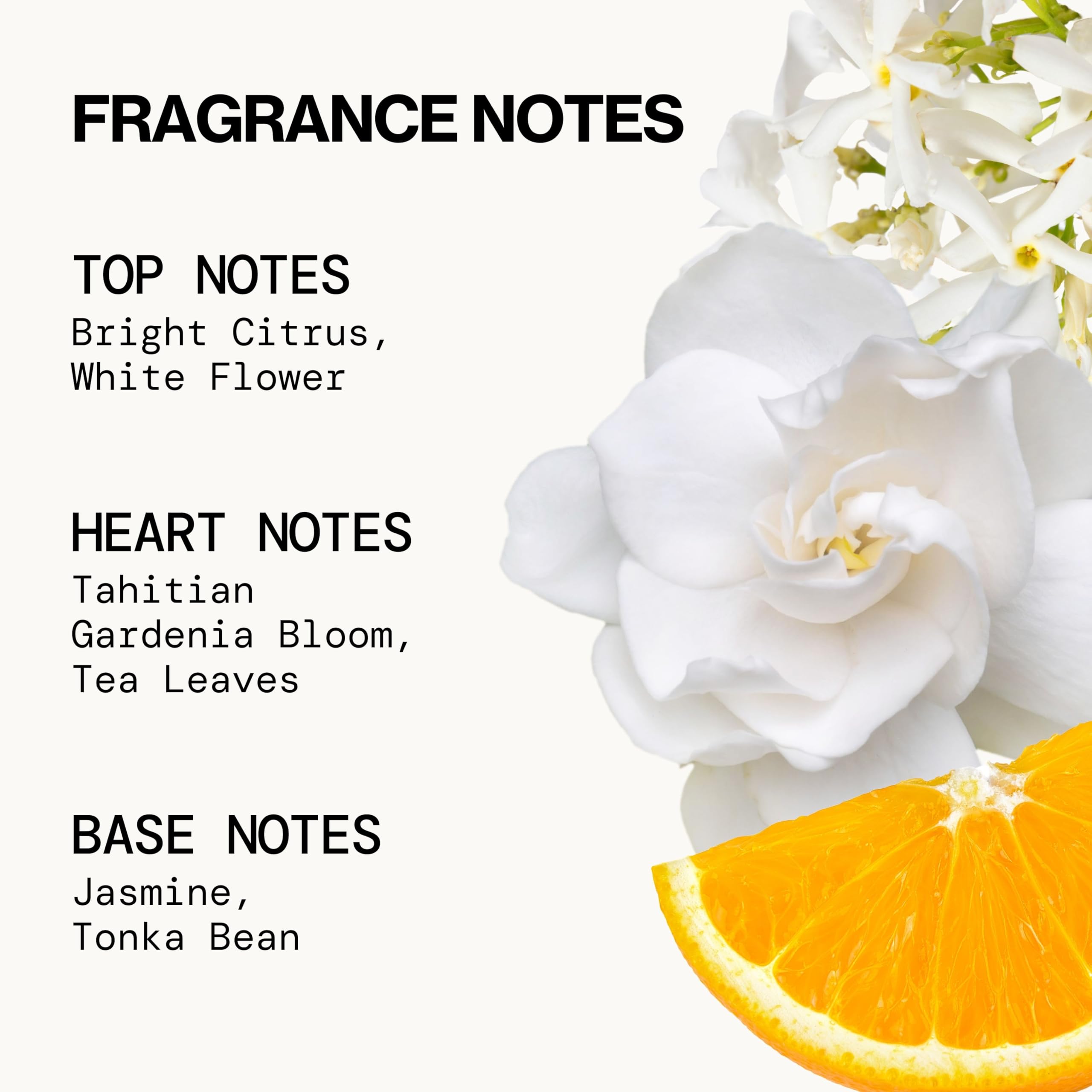 Pacifica Tahitian Gardenia notas aromáticas: gardenia con naranja y té.