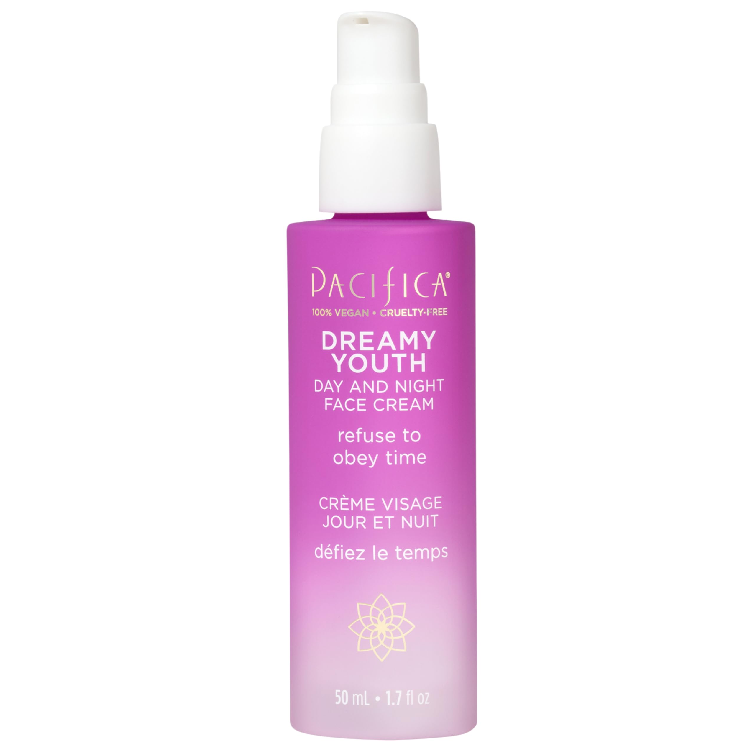 Pacifica crema facial textura ligera no grasa se integra fácilmente.