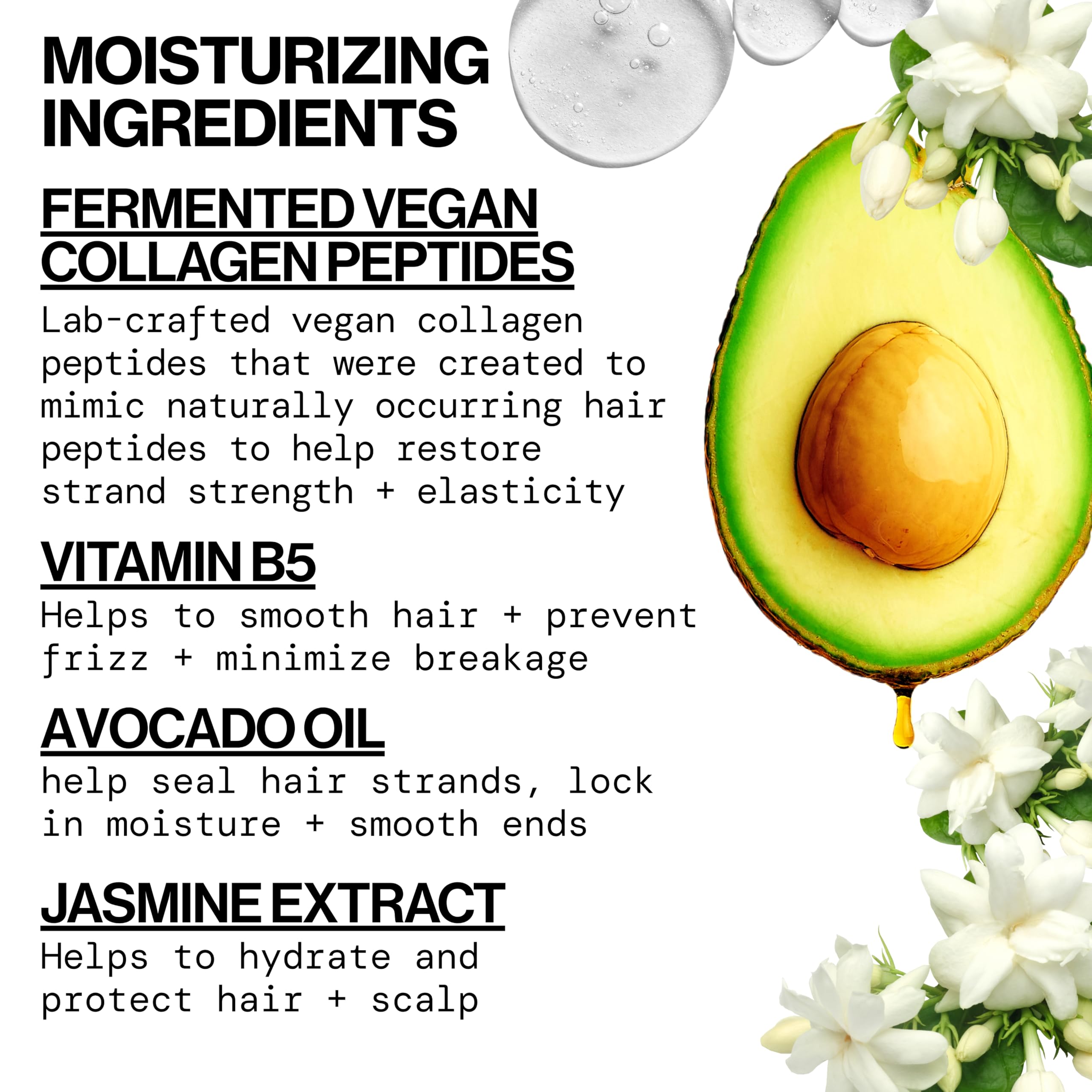 Pacifica mascarilla sella la cuticula con Pro-Vitamina B5 para el encrespamiento.