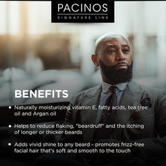 Pacinos aceite barba aporta brillo natural a la barba.