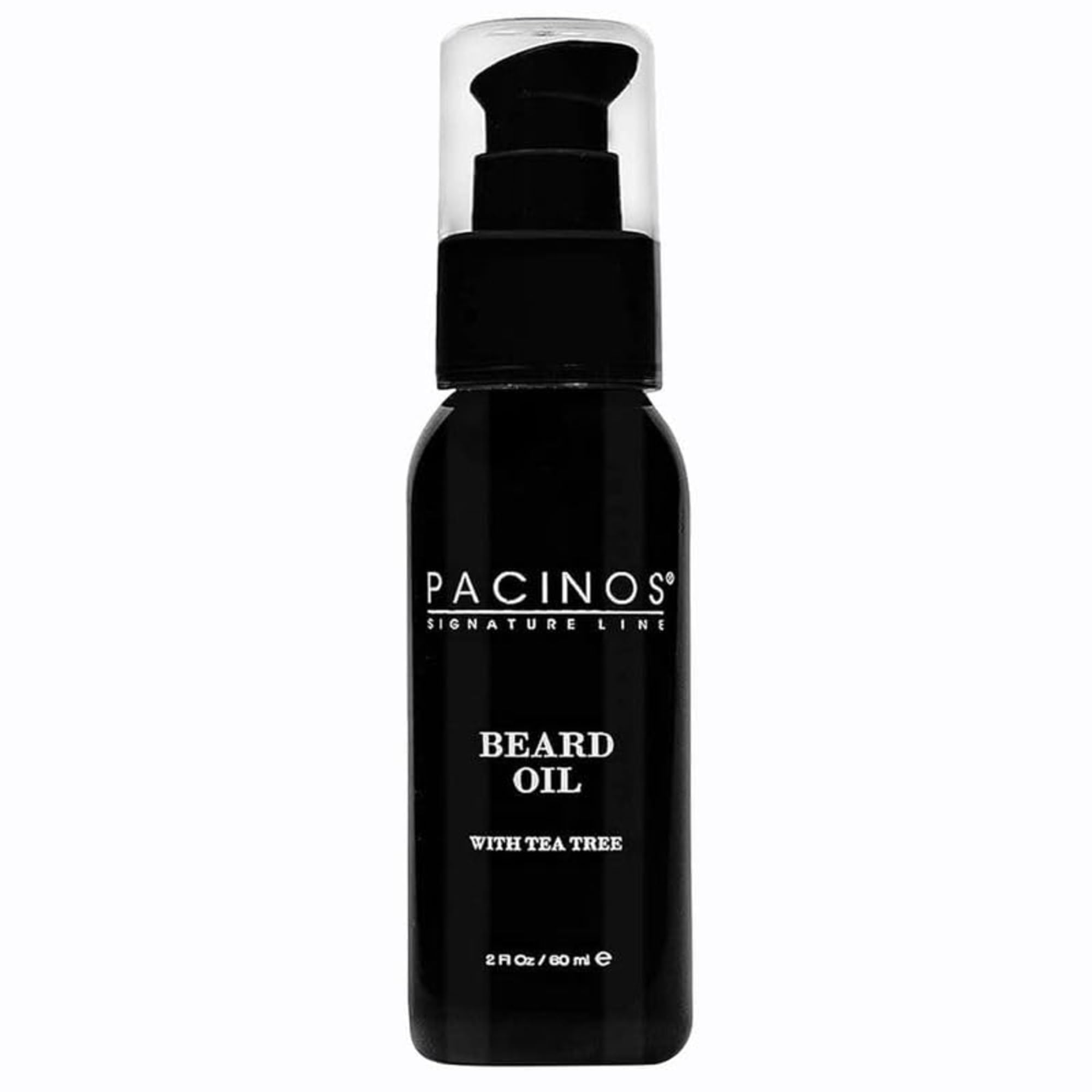 Pacinos aceite para barba en envase de 2 oz, hidratación diaria para barba.