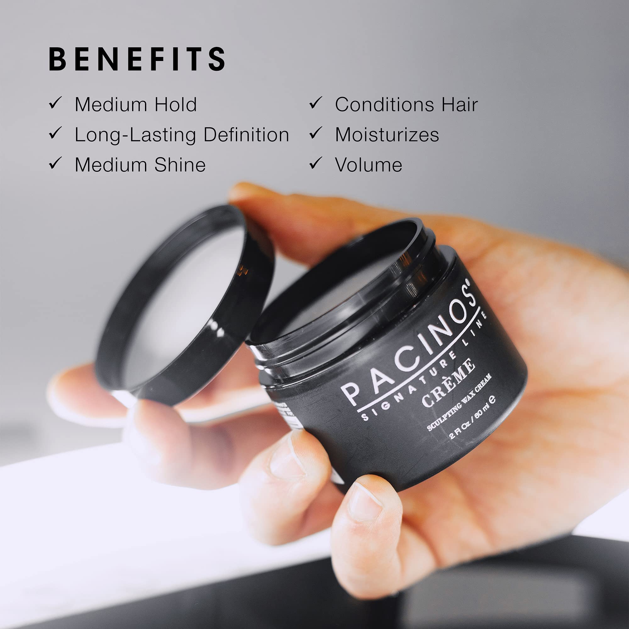 Pacinos Creme: brillo medio para un estilo natural y suave.