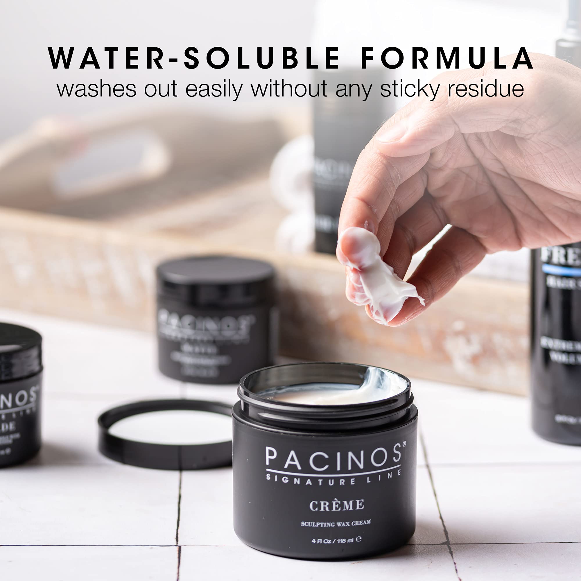 Pacinos Creme: lavado fácil y sin residuo pegajoso.