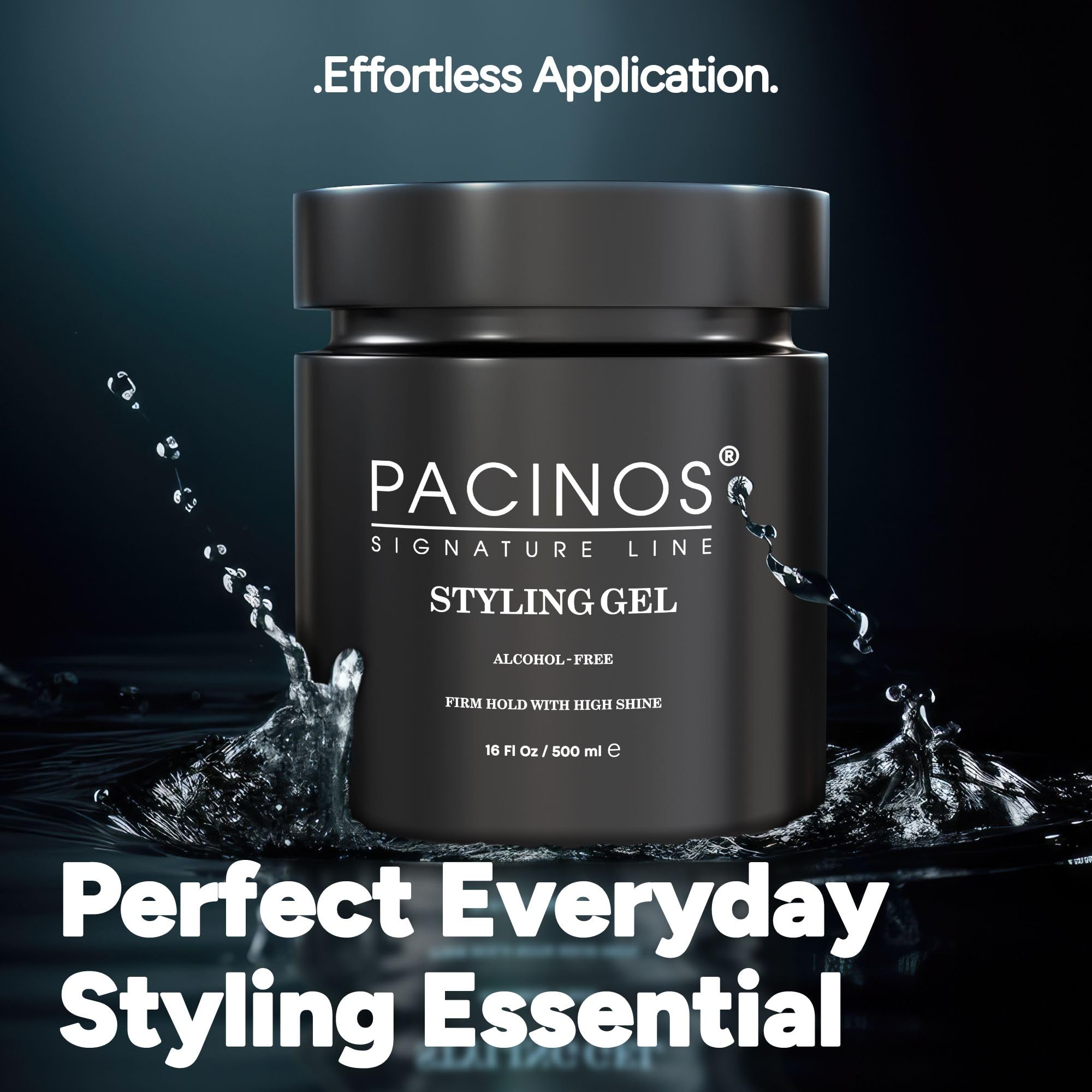 Pacinos gel para cabello, acabado brillante que realza el peinado.