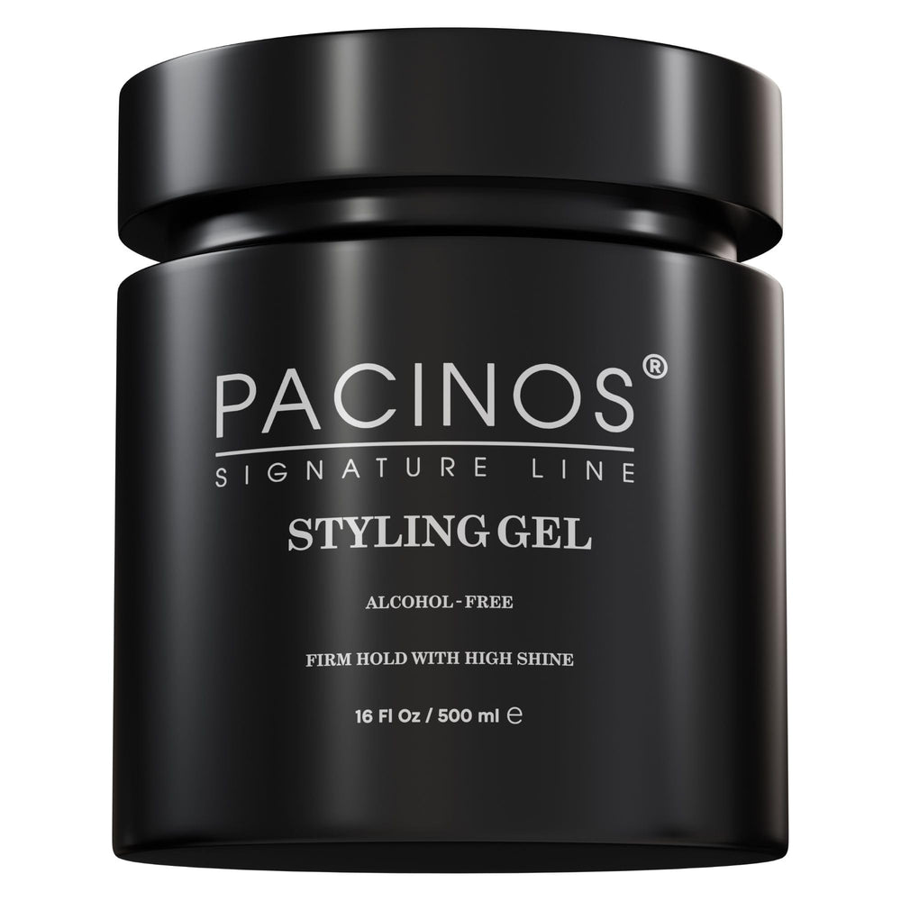 Pacinos gel para cabello, apto para todo tipo de cabello y estilos versátiles.