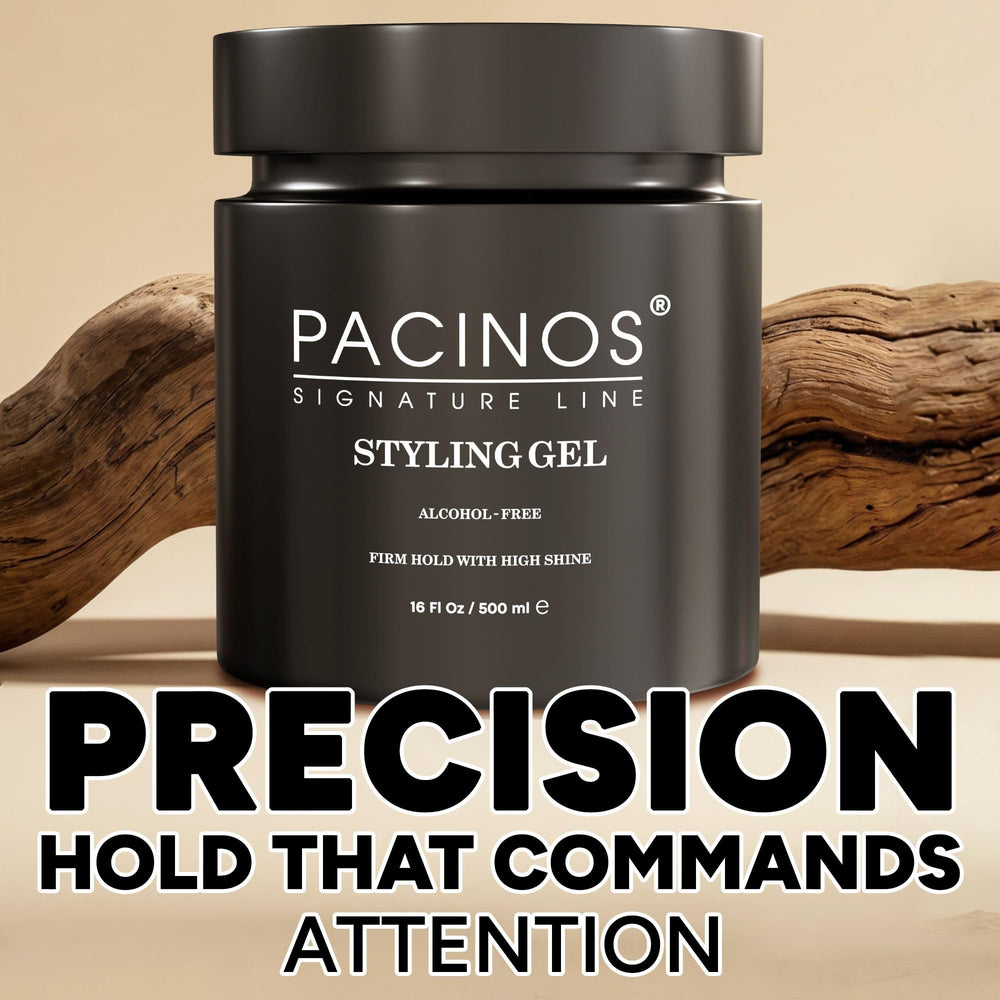 Pacinos gel para cabello, sin copos para un acabado limpio y estable.