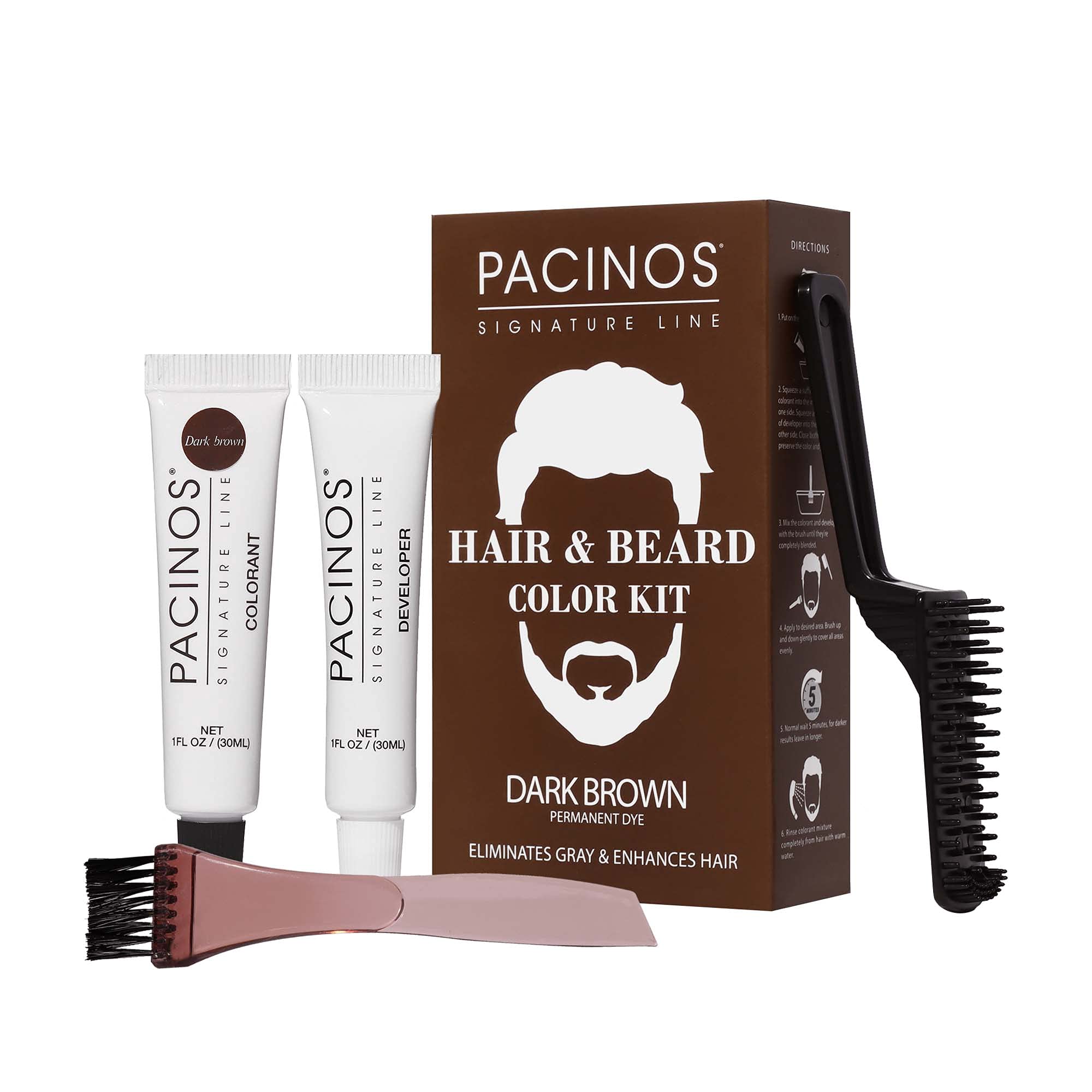 Kit Pacinos para barba y pelo: presentación lista para uso rápido.