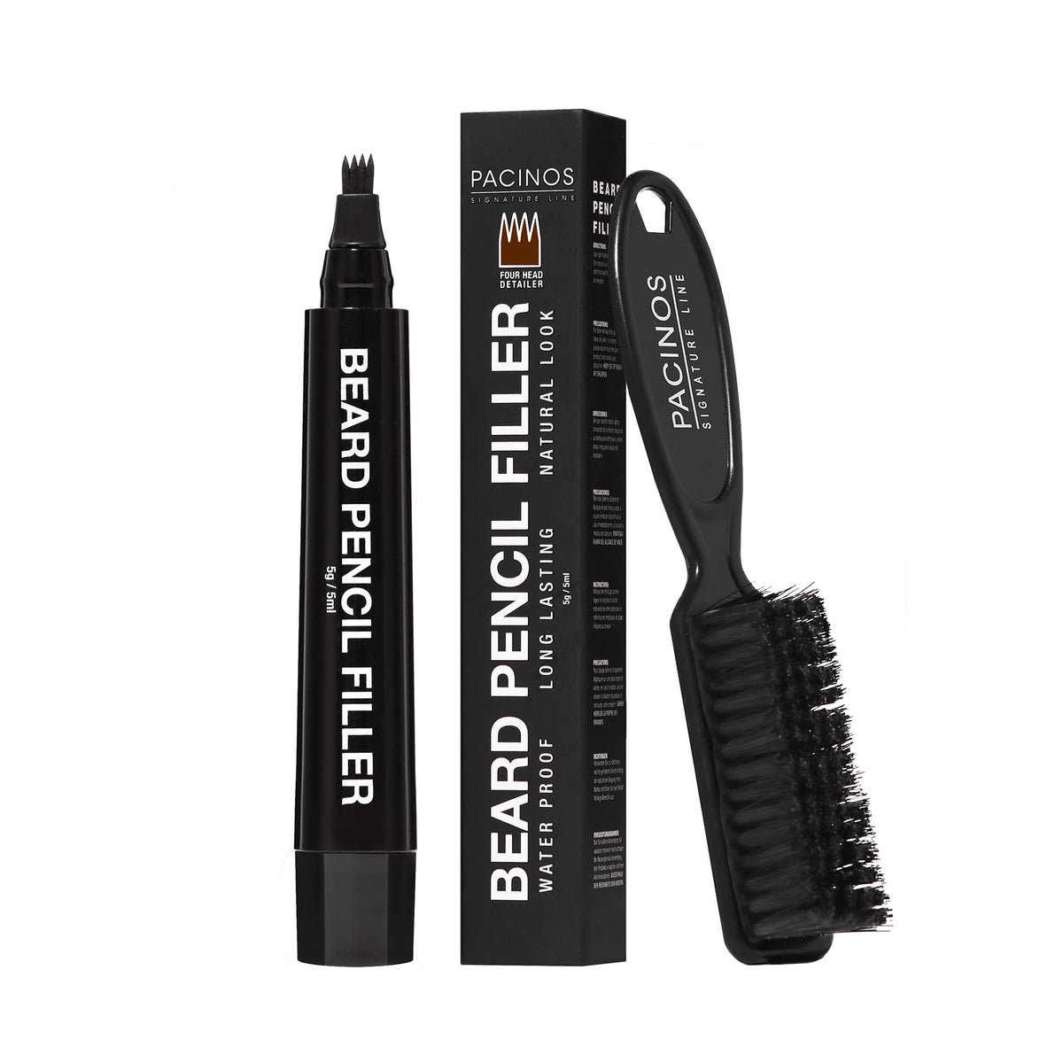 Pacinos Lápiz para barba con punta microhorquilla para un contorno preciso.