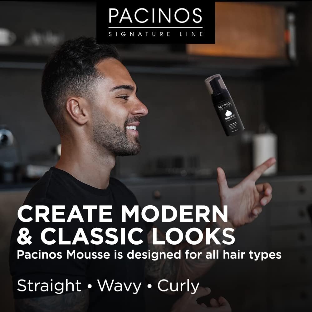 Pacinos Signature Line Mousse acabado natural sin rigidez.