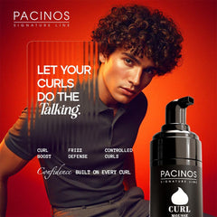 Pacinos Signature Line Mousse fijación flexible con movimiento natural.