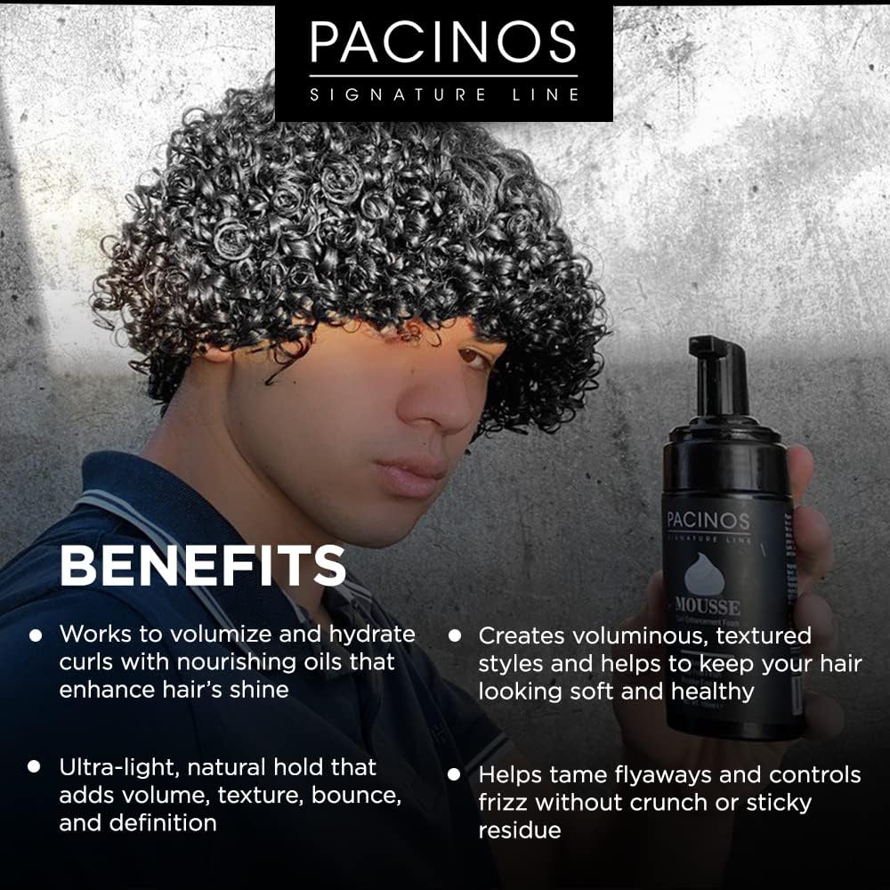Pacinos Signature Line Mousse textura suave sin residuos pegajosos.