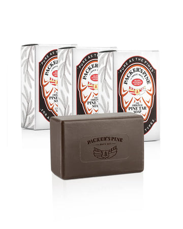 Jabón Packer's Pine Tar: barra original, aroma auténtico para piel sensible.