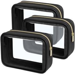 PACKISM: bolsa maquillaje transparente mediana plegable para viaje