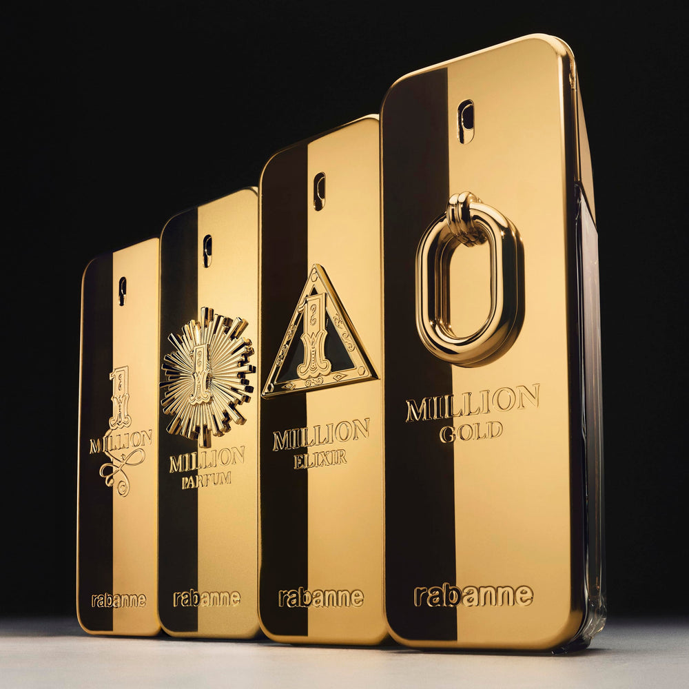 Paco Rabanne 1 Million Parfum, diseño diamante, transmite confianza y estilo.