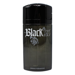 Paco Rabanne Black XS, frasco detalle tapa, notas especiadas para presencia elegante.