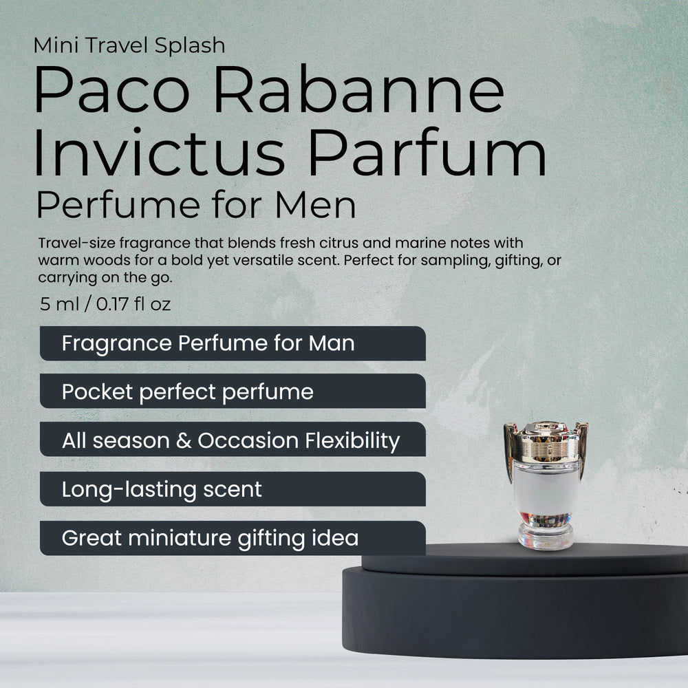 Paco Rabanne Invictus mini atomizador, aplicación fácil en cualquier ocasión.