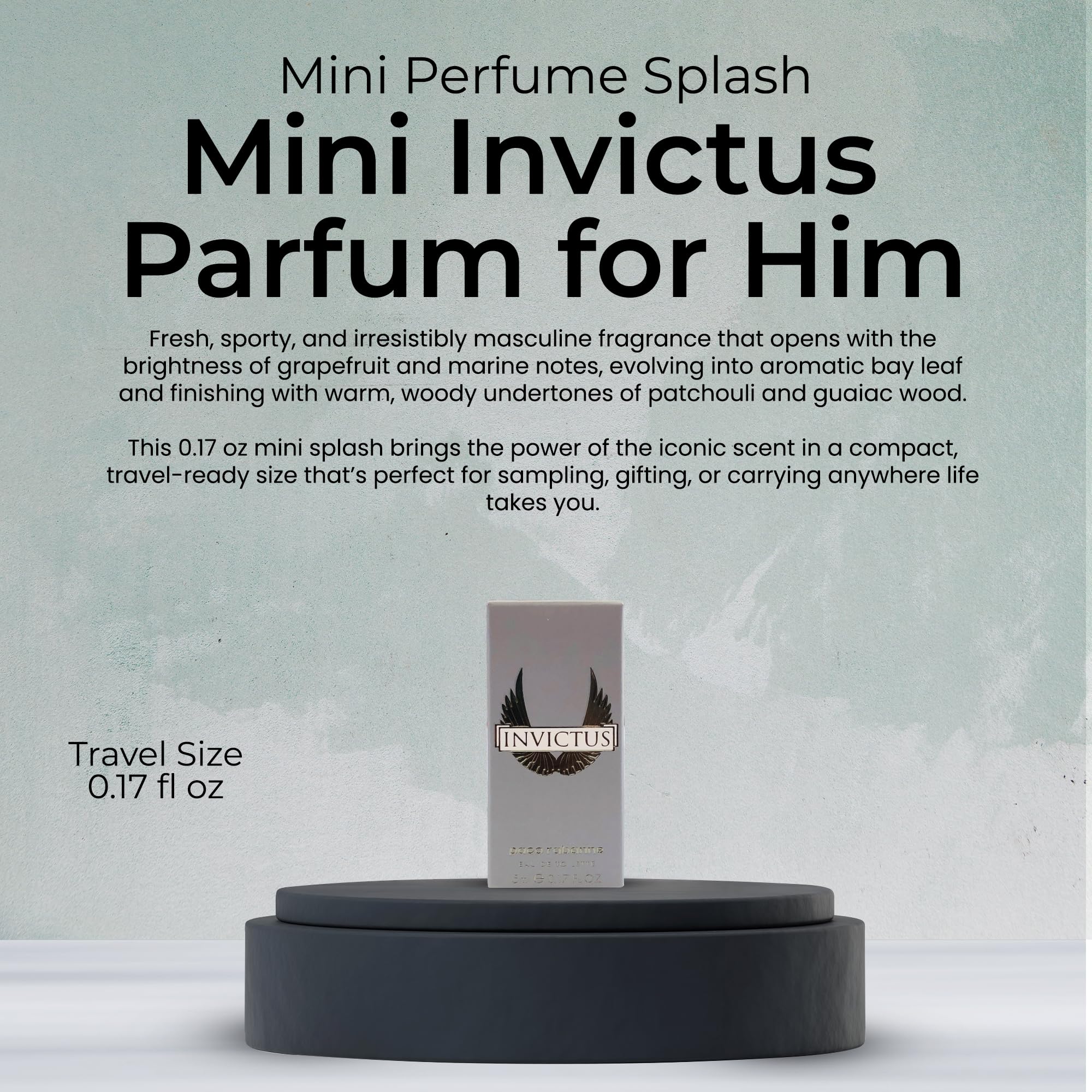Muestra de perfume Invictus para probar antes de comprar.