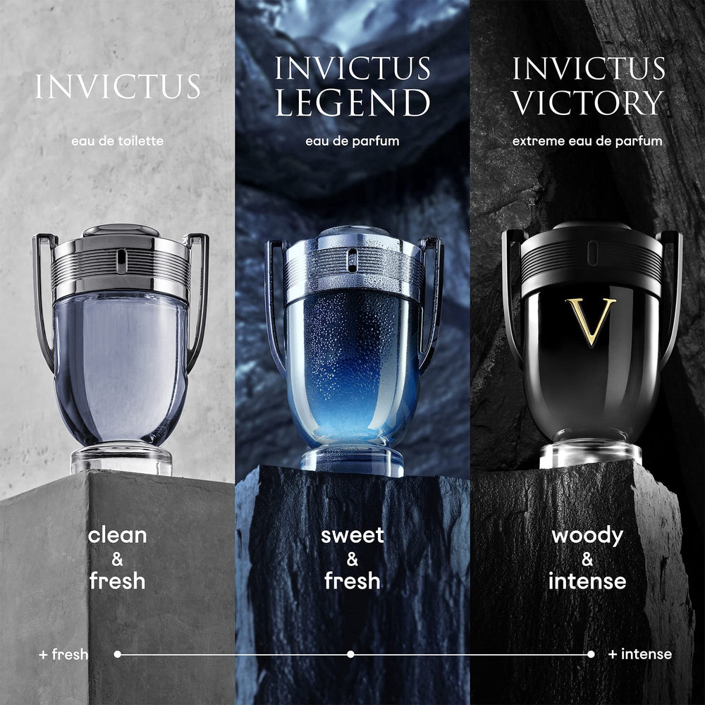 Invictus Victory nota de bergamota, aroma versátil para climas cálidos y momentos nocturnos