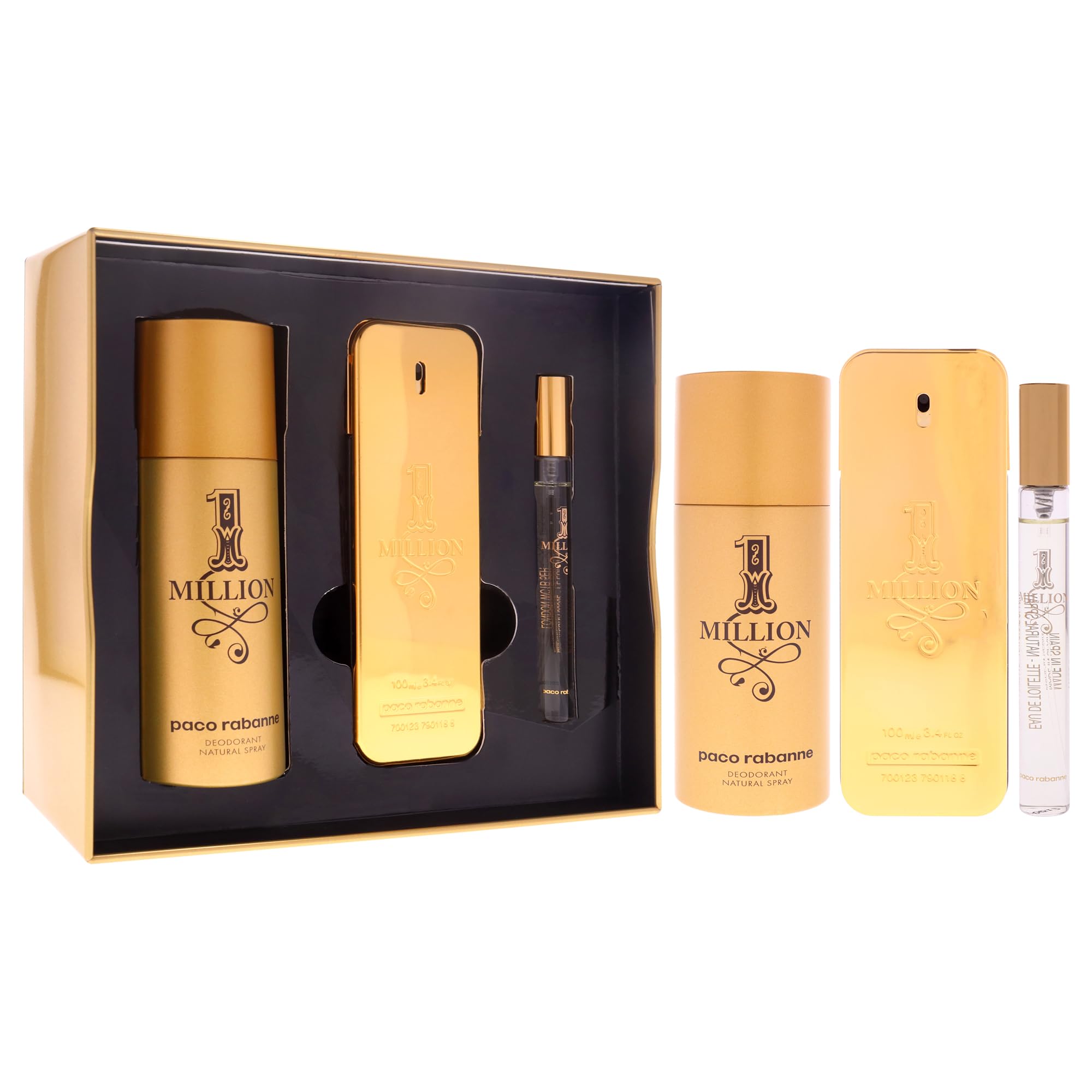 Paco Rabanne One Million, spray de viaje de 10 ml para retoques en movimiento.