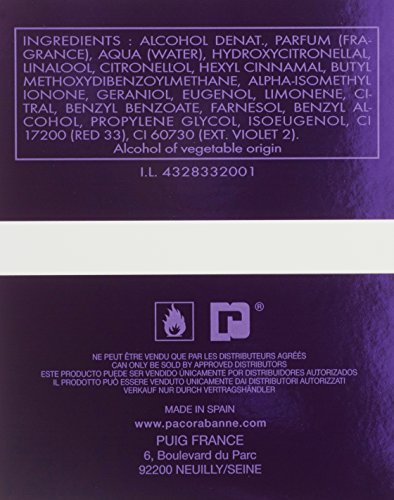 Capuchón brillante de Ultraviolet, Paco Rabanne, añade sofisticación.