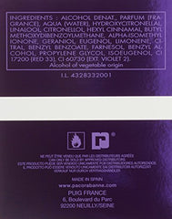 Capuchón brillante de Ultraviolet, Paco Rabanne, añade sofisticación.