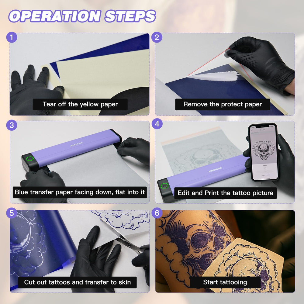 Padieoe impresora de plantillas para tatuajes: cable de carga tipo-C