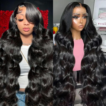 Padise peluca frontal lace 13x6 transparente, densidad 200%, para peinados versátiles sin costuras