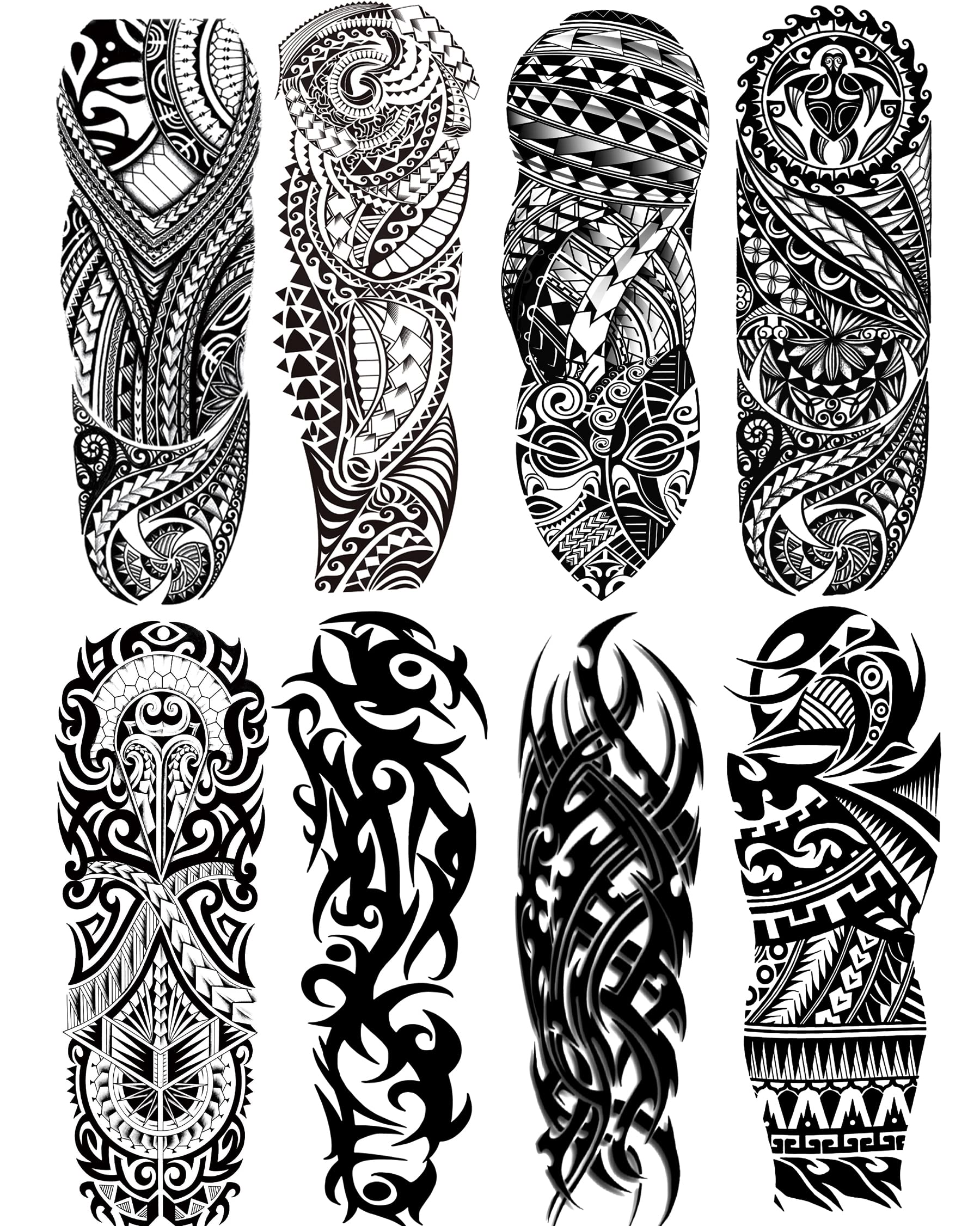 PADOUN mangas tatuaje tribal: impacto visual para conciertos y fiestas sin compromiso