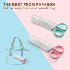 Pafason agarre ergonómico con curvadas y rectas para cuidado estético cómodo.
