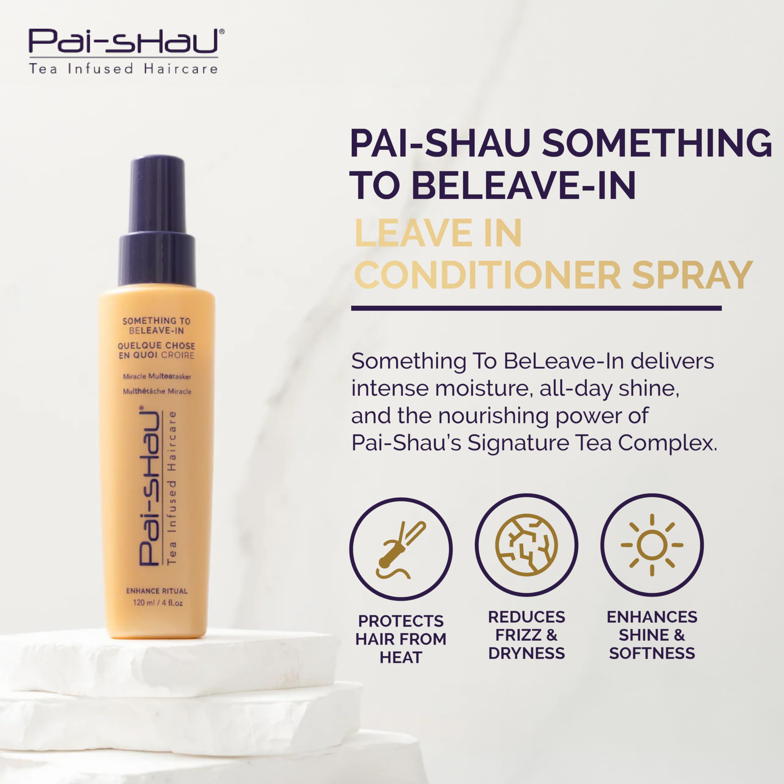 Pai-Shau Something To BeLeave-In – démonstration de démêlage sur cheveux propres et lisses.
