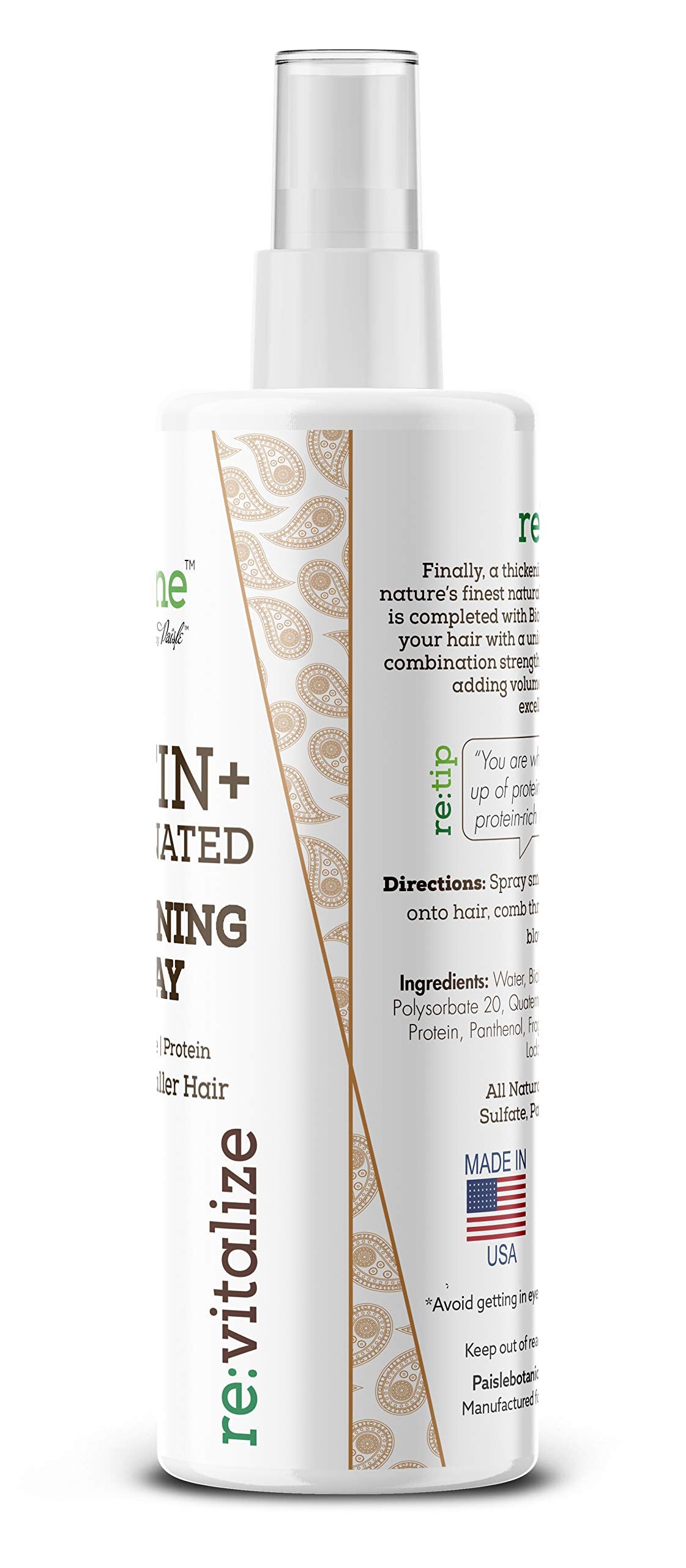 Paisle Botanics Biotina: formulado para todo tipo de cabello, sin sulfatos ni parabenos.