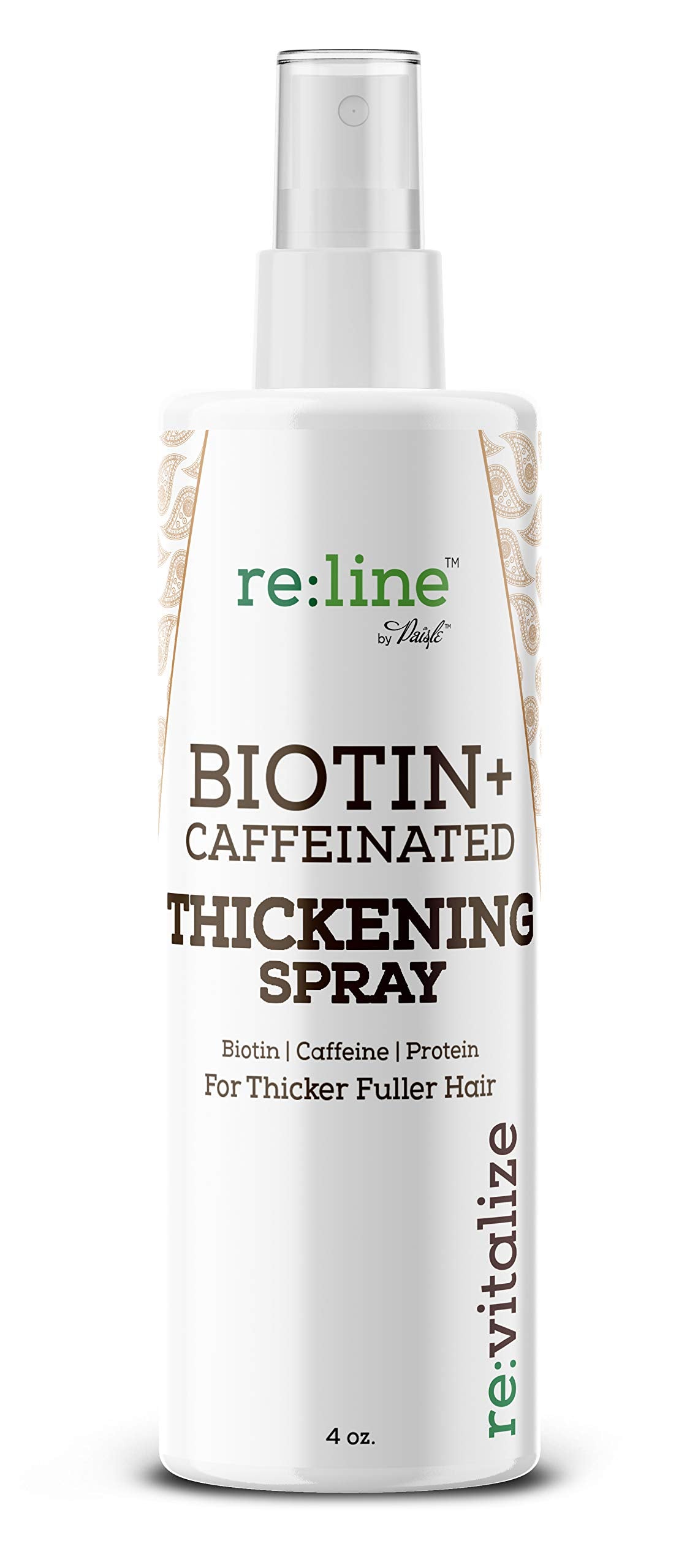 Paisle Botanics Biotina: pulverizador para textura suave que mejora volumen sin residuos pegajosos.