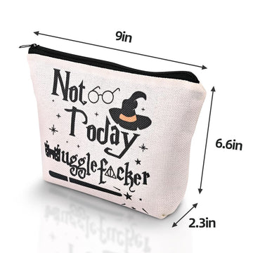 Paliboiu Mago Hechicero Bolsa de Maquillaje, bolsillo para pinceles y herramientas de maquillaje.