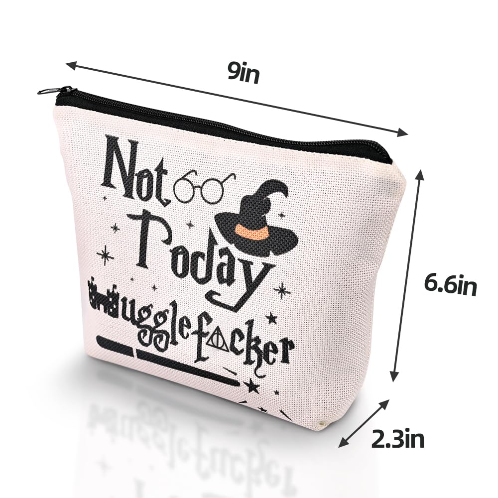 Paliboiu Mago Hechicero Bolsa de Maquillaje, bolsillo para pinceles y herramientas de maquillaje.