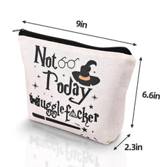 Paliboiu Mago Hechicero Bolsa de Maquillaje, bolsillo para pinceles y herramientas de maquillaje.