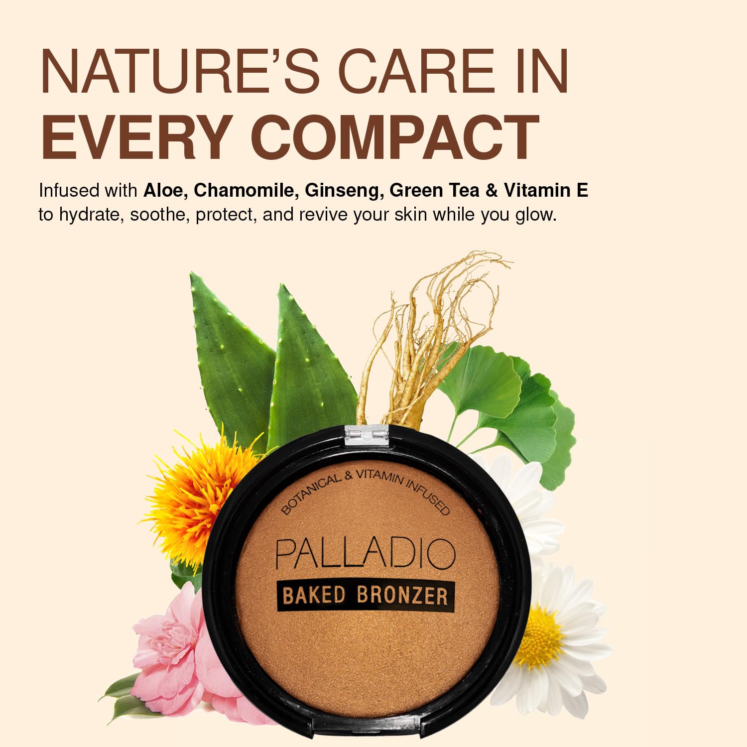 Palladio Baked Bronzer Atlantic Tan: iluminación y definición para tono cálido