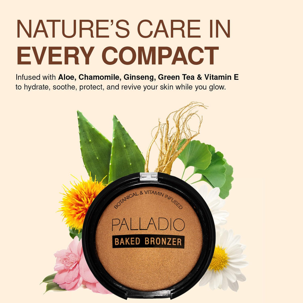 Palladio Baked Bronzer Atlantic Tan: iluminación y definición para tono cálido