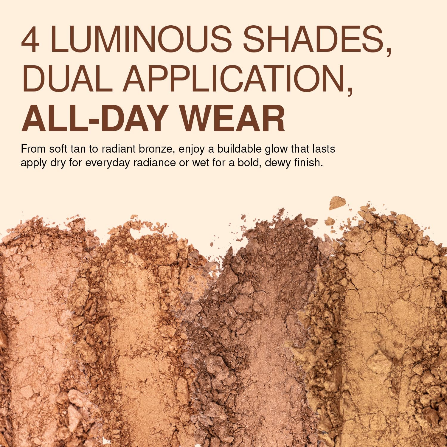 Palladio Baked Bronzer Atlantic Tan: textura cremosa favorece mezcla suave