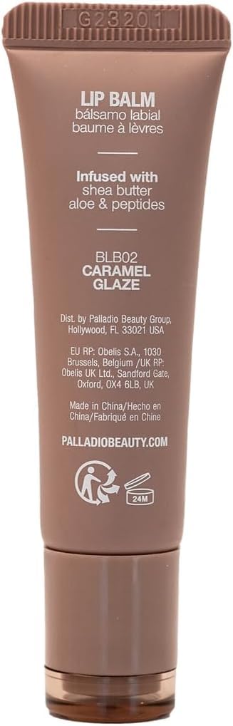 Palladio Butter Balm brillo sedoso y suavidad en labios.