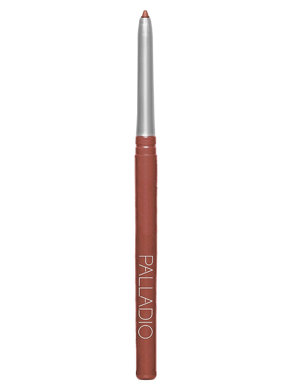 Palladio crayon contour lèvres retractable pour définition précise et longue tenue.