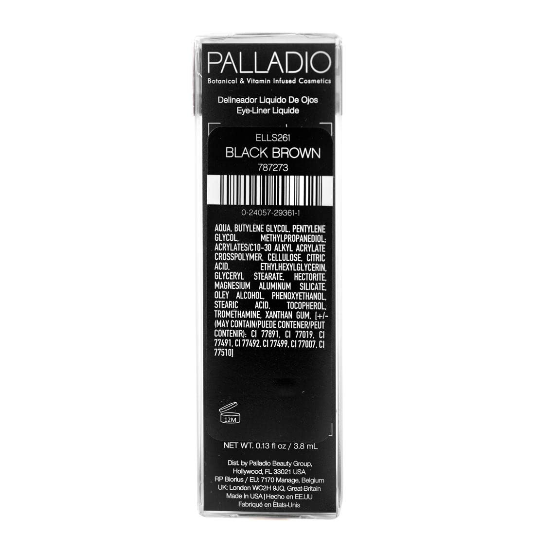 Delineador Palladio con kaolin para mayor duración en la jornada.