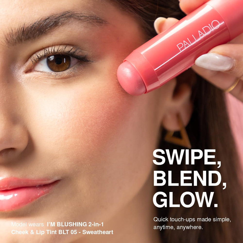 Palladio I'm Blushing: brillo iridiscente para un look luminoso.