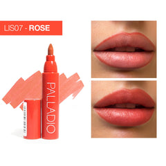 Acabado mate natural Palladio para un look duradero en rosa.