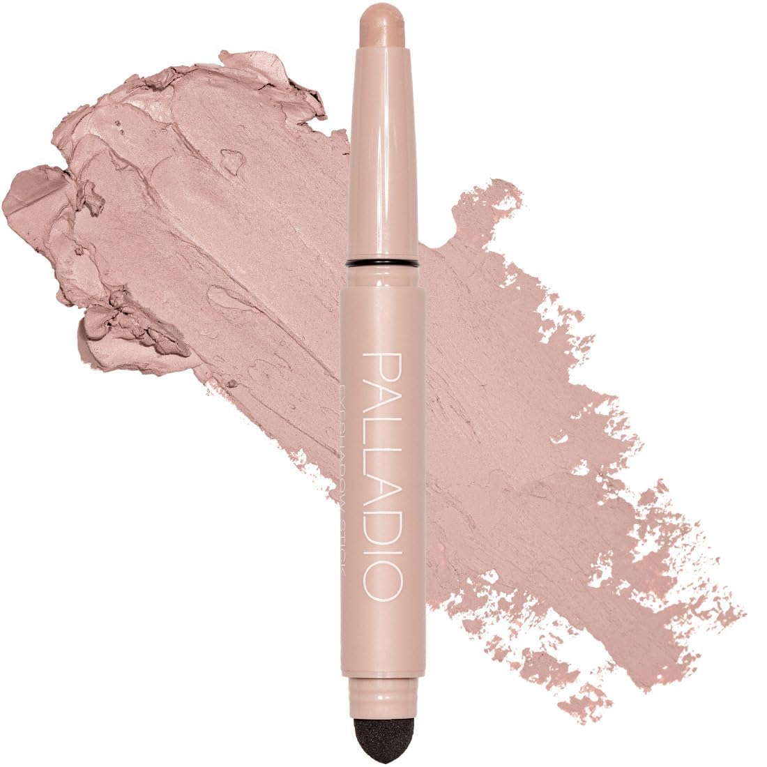 Palladio lapiz sombra ojos rosa mate con aplicacion suave para un look natural.
