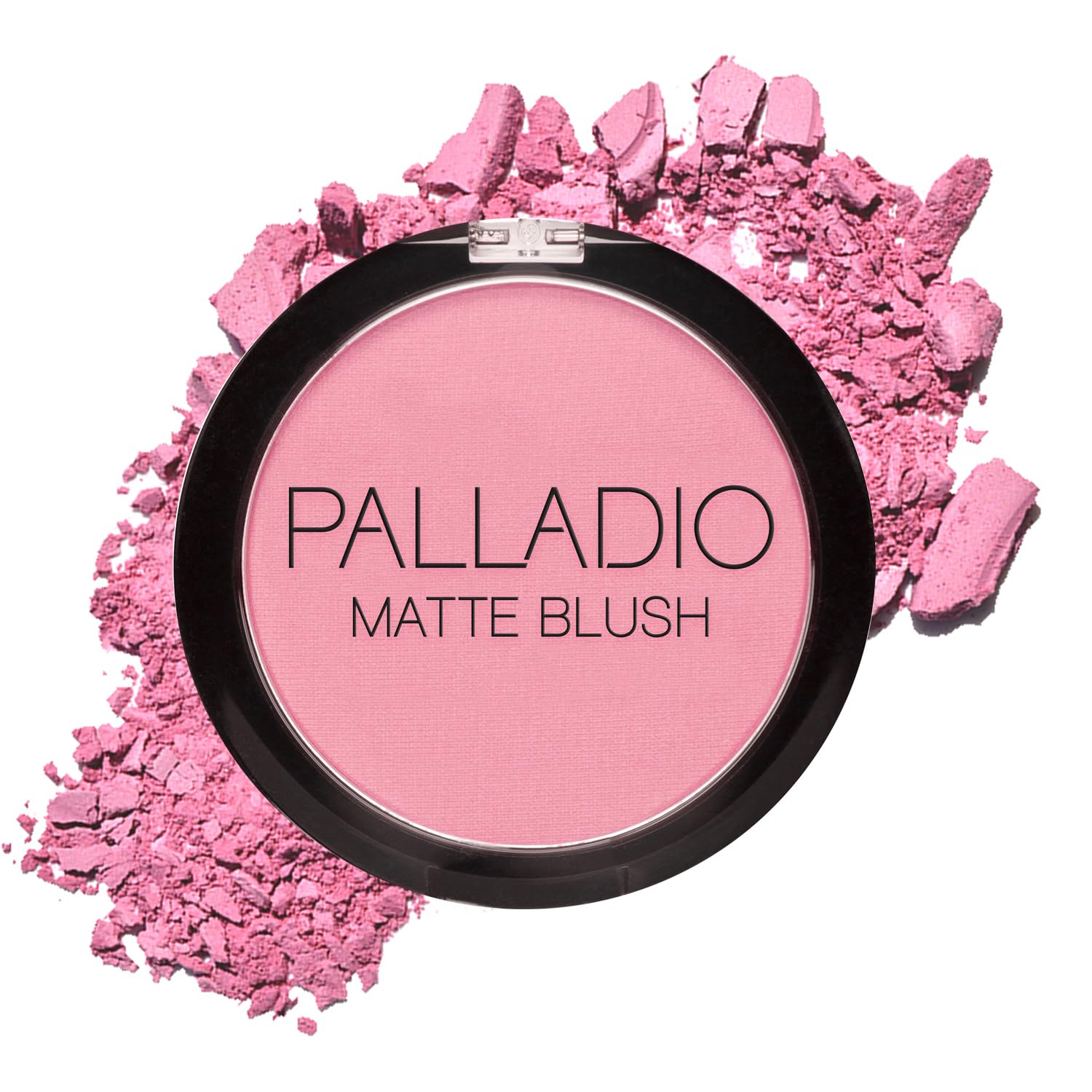 Palladio Matte Blush Berry Pink en aplicación mejillas para un color natural suave