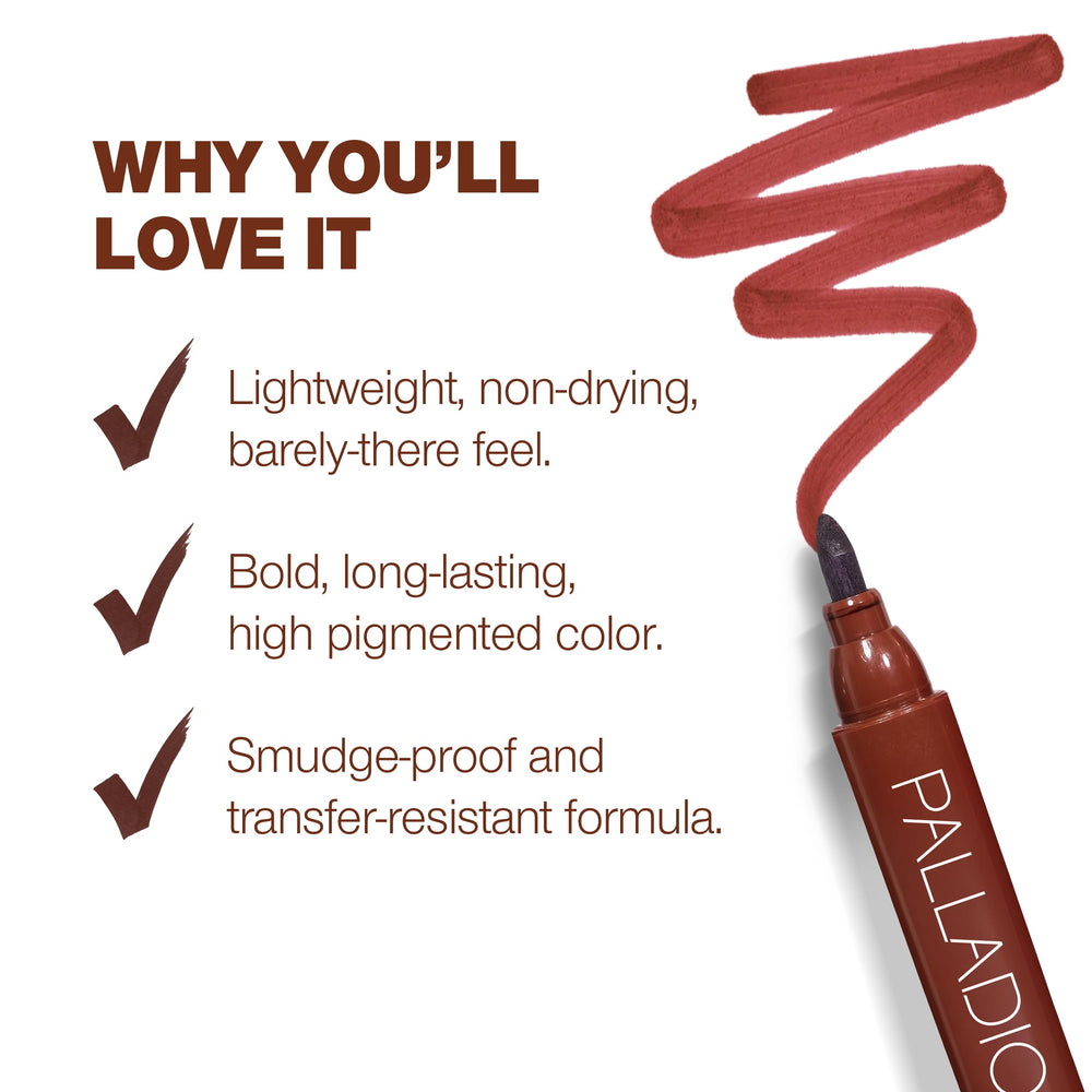 Con Pro-Vitamina B5, labios suaves e hidratados durante el uso.
