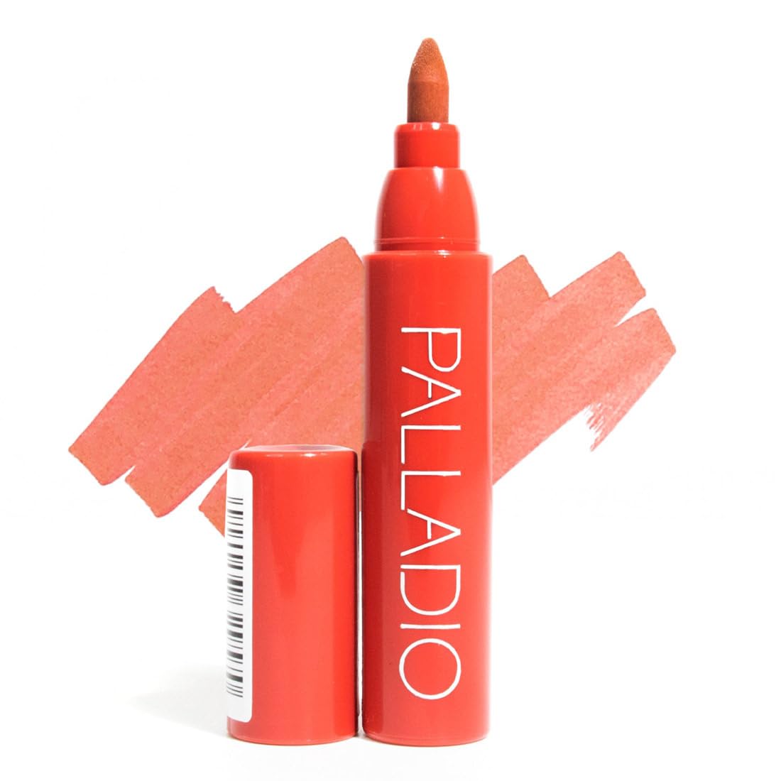 Palladio Tinta Labial hidratante y resistente al agua en rosa.