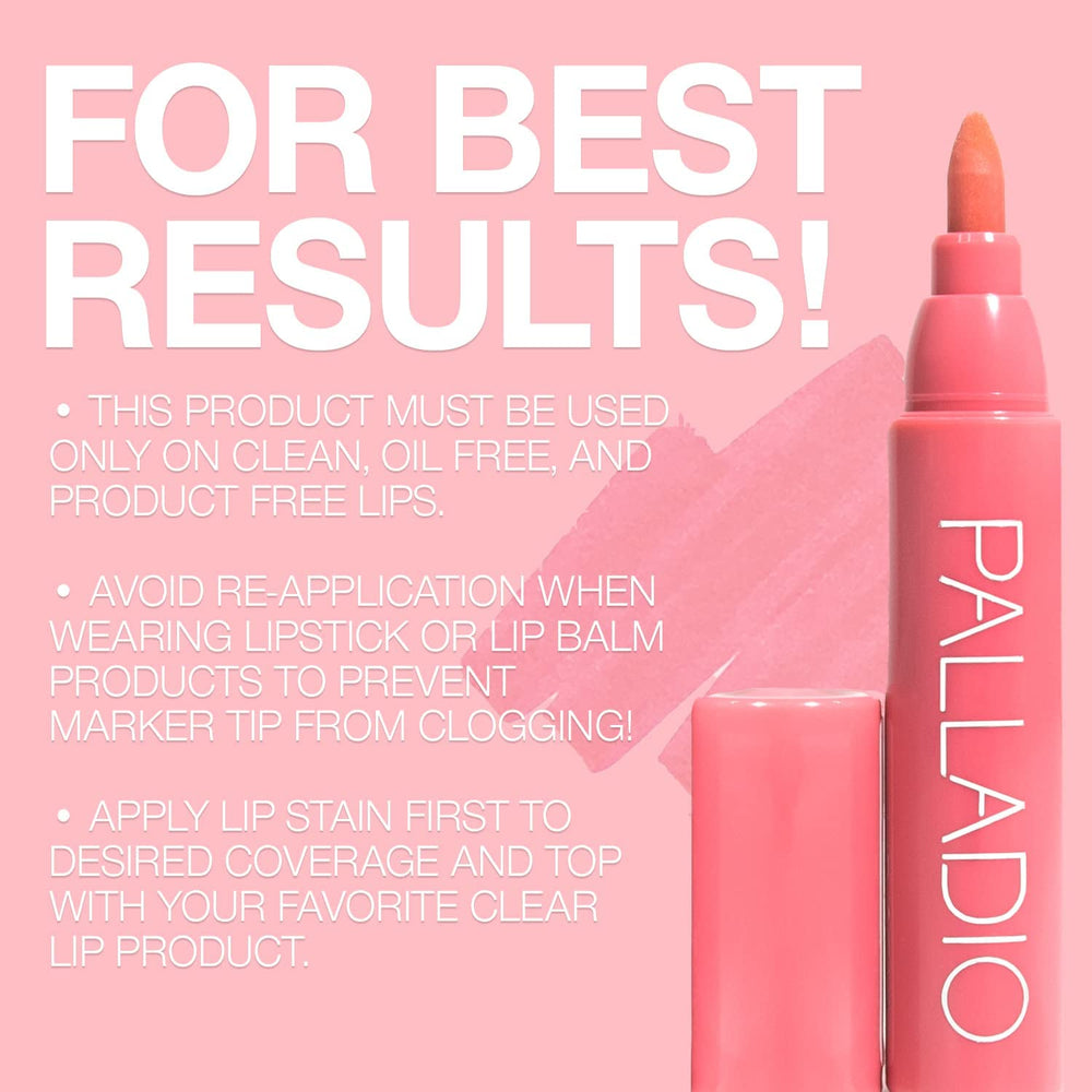 Palladio Tinta Labial alta pigmentación para color intenso.